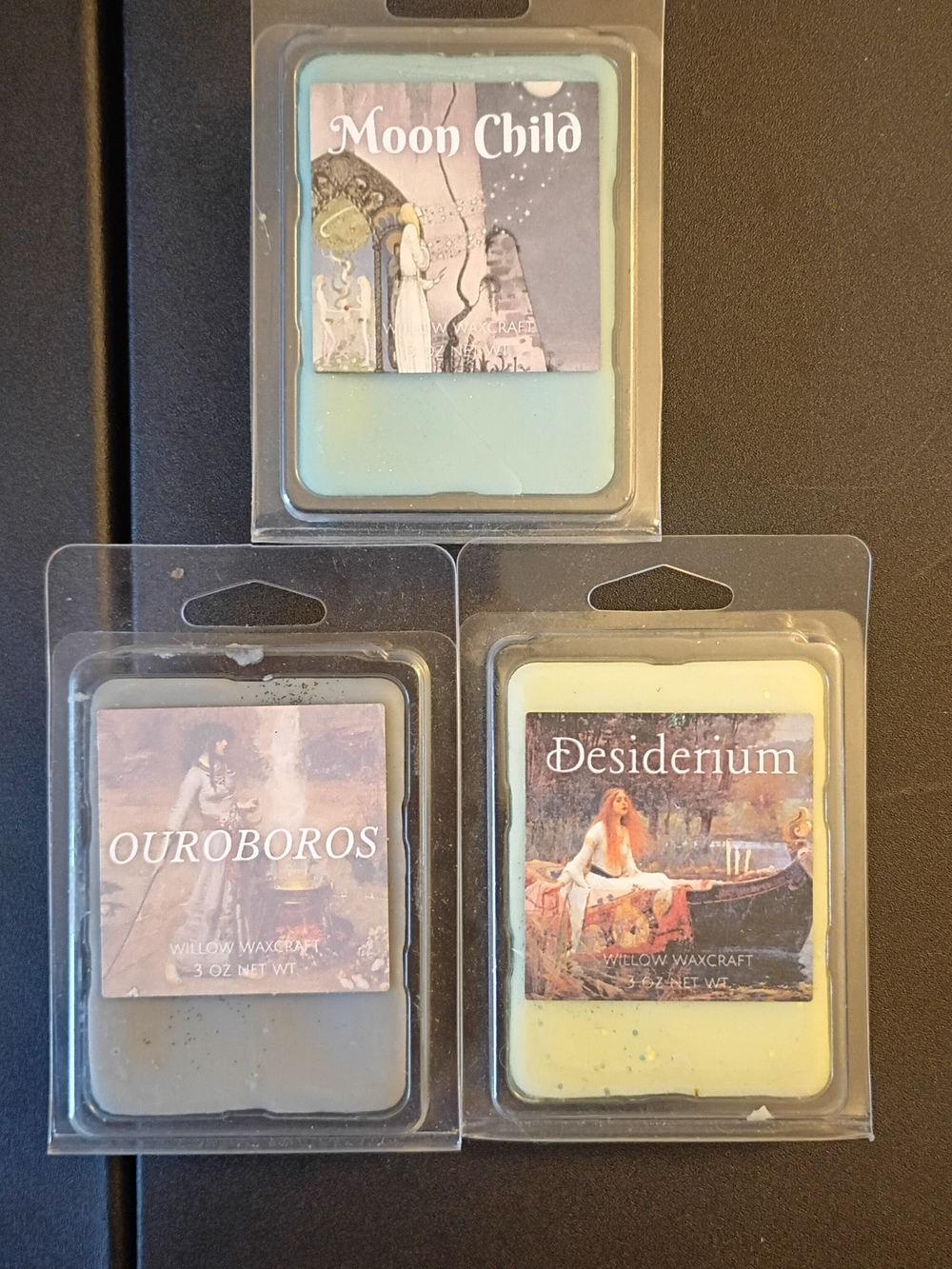 Literary Romantic Fantasy Scented Wax Melts - 3 Pack Set
